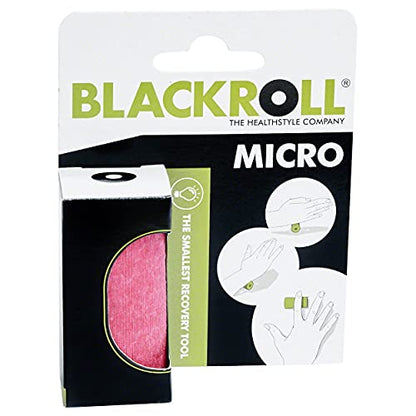 BLACKROLL - Micro Foam Roller, Small Deep Tissue Massage Tool for Feet, Hands, and Arms, Use for Travel, Exercise and Muscle Recovery and Plantar Fasciitis Relief, 6cm (2.3") x 3cm (1.2")