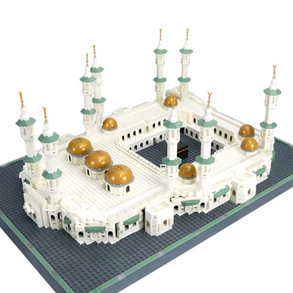CAXIMSY Great Mosque of Mecca Building Blocks Set Islamic Masjid Architectural Model Toys Muslim Eid Gifts for Kids Adult 2291 Pieces - style: Great Mosque of Mecca Model