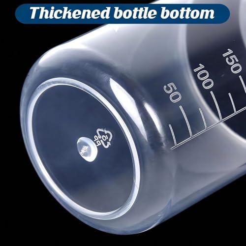 6-Pack Plastic Graduated Lab Beakers, 250ml & 300ml Mixing Measuring Cups, Transparent PP for Science, Kitchen, DIY & Education - style: 250 ML/300ML