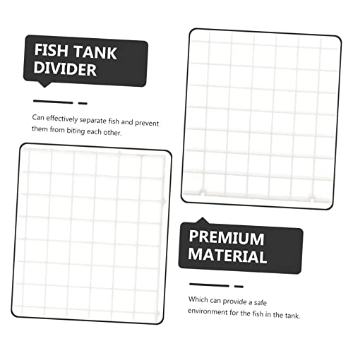 SUPVOX 6Pcs Aquarium Divider Durable Fish Tank Isolation Board Easy Install Mesh Separator for Breeding Fish Separation Versatile Splicing Design