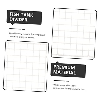 SUPVOX 6Pcs Aquarium Divider Durable Fish Tank Isolation Board Easy Install Mesh Separator for Breeding Fish Separation Versatile Splicing Design