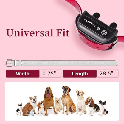 Waterproof TPU Replacement Strap for Dog Training Collar, 27.5 in - color: Red
