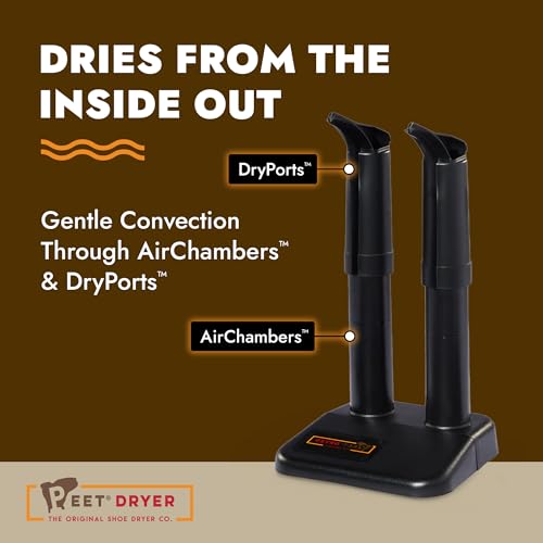 PEET, Original Dryer, Electric Shoe Dryer, Work Boots, Outdoor Gear, Athletic Gear, Silent,Energy-Efficient, Made in USA - style: Original 2-shoe Electric Dryer