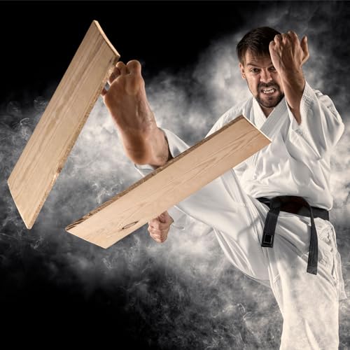 PATIKIL Wood Breaking Board 3mm 6mm 9mm Thick, 30 Pack Karate Martial Arts Boards Wooden Kick Board Training Accessory for Adult Taekwondo Punching Karate Practice Performing