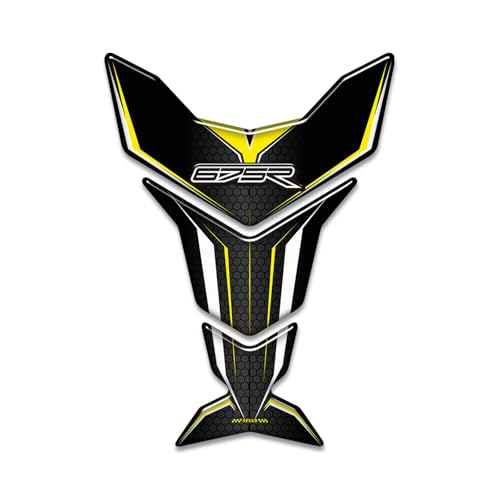 Motorcycle 3D Tank Pad Compatible with Triumph Street Triple Daytona 675 765R RS Stickers Gas Kit Knee Fish Bone Tank Pad Decals Fit for 675 765 R RS Stickers Decals Tank Protection Waterproof (A-16) - color: A-16