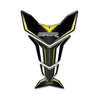 Motorcycle 3D Tank Pad Compatible with Triumph Street Triple Daytona 675 765R RS Stickers Gas Kit Knee Fish Bone Tank Pad Decals Fit for 675 765 R RS Stickers Decals Tank Protection Waterproof (A-16) - color: A-16