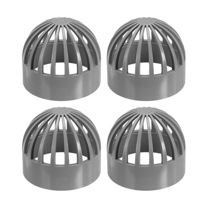PATIKIL 3 Inch (75mm) Fish Cover Permeable Cap, 4 Pcs PVC Breathable Cap Aquarium Guard Fish Tank Intake Cover, Gray - color: Gray, size: 3Inch(75mm)