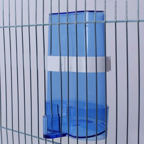 Parakeet Water Dispenser Parrot Water Feeder Bird Seed Container for Cage Cockatiel Cage Accessories Automatic Feeding for Budgies Finch Small Birds 2pcs - color: Coloured