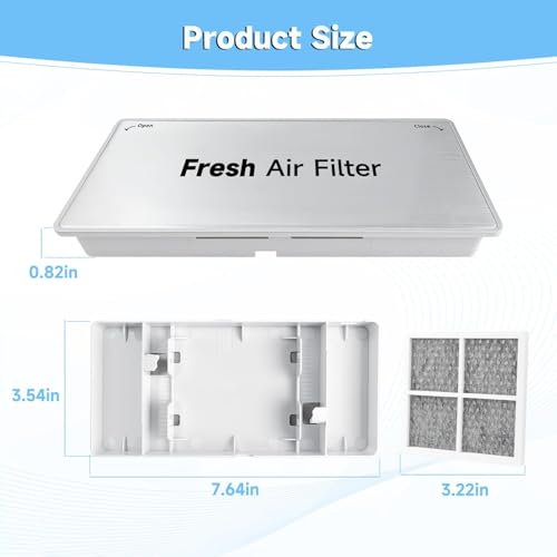 Refrigerator Fresh Air Filter Cover Replace#: ADQ75493301 Compatible with LG ThinQ Smart LRMVS3006S LRMDS3006S LLMXS3006S LRMDS3006D LRMVC2306S LRFDS3016S LRFVC2406S LRFXC2416S LRFXC2406D