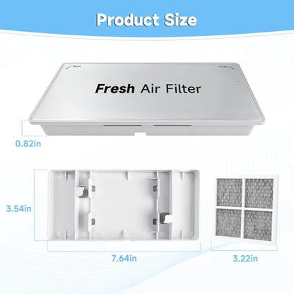 Refrigerator Fresh Air Filter Cover Replace#: ADQ75493301 Compatible with LG ThinQ Smart LRMVS3006S LRMDS3006S LLMXS3006S LRMDS3006D LRMVC2306S LRFDS3016S LRFVC2406S LRFXC2416S LRFXC2406D