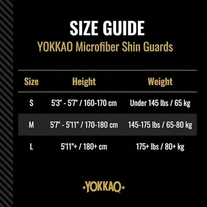 YOKKAO Microfiber Shin Guards - A-Grade Thai Microfiber | Multi-Layer Foam | Single-Shell Wrap | Produced at YOKKAO Factory, Thailand | S-L - color: Black Sharknado ll, size: Medium