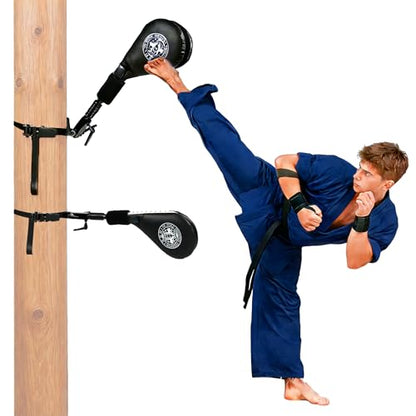 Taekwondo Kick Pads, Kicking Boxing Hands-Free Kicking Pads for Martial Arts with Mounting Bracket for Karate, Kickboxing & Martial Arts Training for Adults and Teens - style: 2 Kick Pad