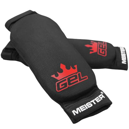 Meister MMA Elastic Cloth Forearm Guards w/Integrated Gel Padding (Pair) | Comfort-fit full arm protection, flexible impact padding for striking, blocking and other martial arts training - size: Youth / X-Small