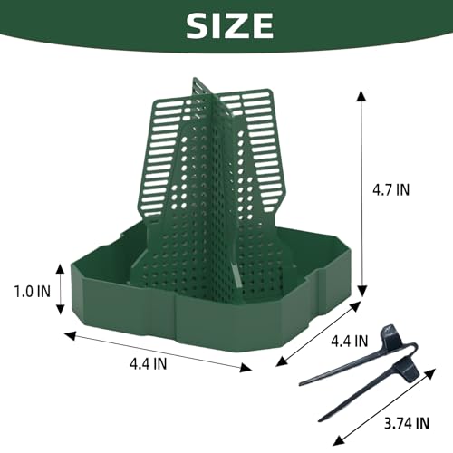 Chameleon Feeder Bearded Dragon Feeder for Mounted Insect（Medium） | Plastic,Anti-Escape,Crested Gecko Tank Accessories,with Rope and Tweezers,for Lizard Bearded Dragon Gecko Frog - size: Medium