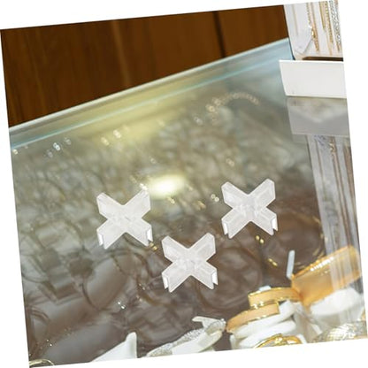 Cabilock 10Pcs Glass Fixation Clips for Aquariums Transparent Plastic Joining Bracket for Easy Installation Organization of Fish Tanks Suitable for Various Dimensions