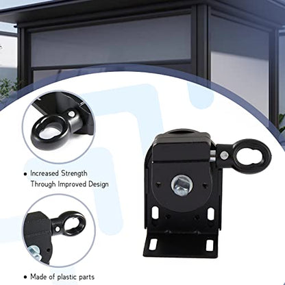 Roller Blind Installation Bracket Replacement Parts - color: Black