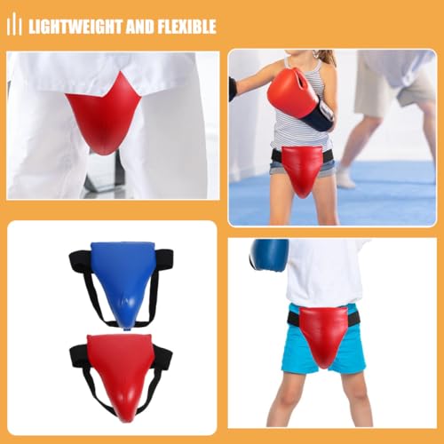 DOITOOL 2pcs Training Groin Protector Crotch Fighting Guard Comfortable Portable Groin Guard for Boxing Taekwondo Martial Arts Sparring