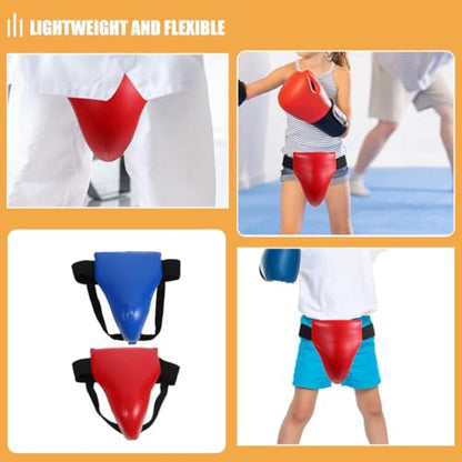 DOITOOL 2pcs Training Groin Protector Crotch Fighting Guard Comfortable Portable Groin Guard for Boxing Taekwondo Martial Arts Sparring