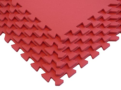 Interlocking Floor Tiles From Square Brands for MMA | Gym Flooring for Home | Puzzle Foam Mats | Exercise Mat | Play Mat Tiles | 3/8" - size: 168SQFT