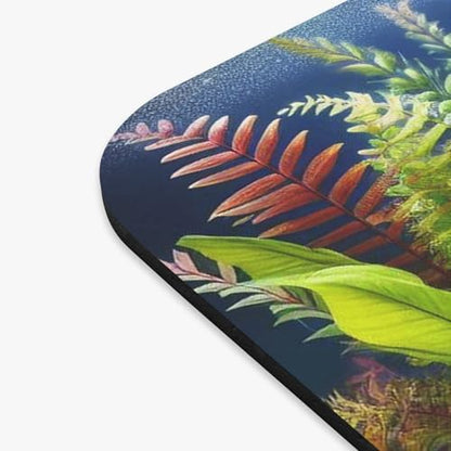 Very Colorful Aquarium Plants Mouse Pad 9x8 Inch with Rubber Base
