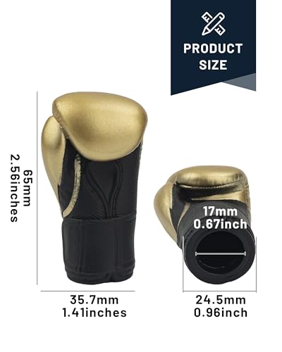 Boxing Gloves Mini Finger Puppets, 2 Pieces Gold Tiny Glove Toys for Party Favors and White Elephant Gifts - style: Gold