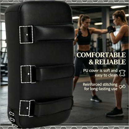 Kicking Strike Shield, 16.5" L x 8.7" W Muay Thai Pad Punching Pad for Martial Arts, Karate, Kickboxing, MMA, Taekwondo,Red