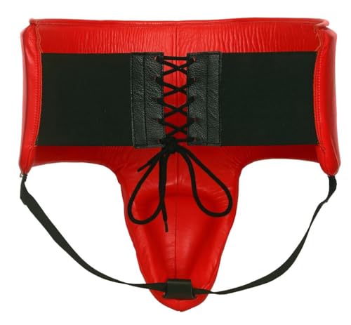 Casanova Boxing® Groin Kidney Foul Protector Cup Gaurd - Boxing, Martial Arts, MMA, Kickboxing, Muay Thai, Contact Sport, Sparring, Heavy Bag Training - Red - size: Small-Medium