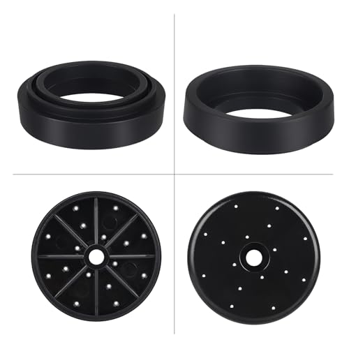 Commercial Spray Valve Repair Kit, 3 Pack Pre-Rinse Sprayer Spray Face Bumper and Screw Repair Part for All Commercial Faucet Sink Dish Sprayer Valve, Black