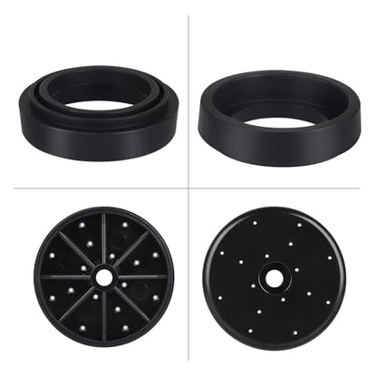 Commercial Spray Valve Repair Kit, 3 Pack Pre-Rinse Sprayer Spray Face Bumper and Screw Repair Part for All Commercial Faucet Sink Dish Sprayer Valve, Black