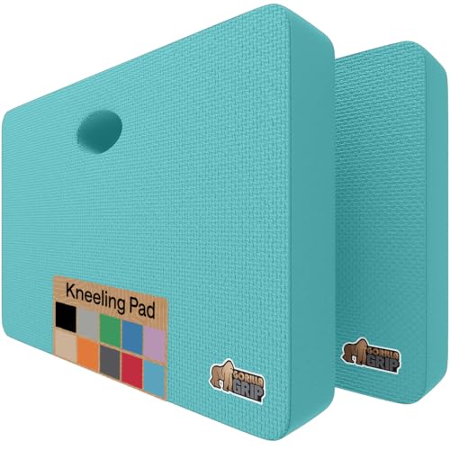 GORILLA GRIP® Extra Thick Foam Kneeling Pad for Gardening 17.5x11 Turquoise - color: Turquoise