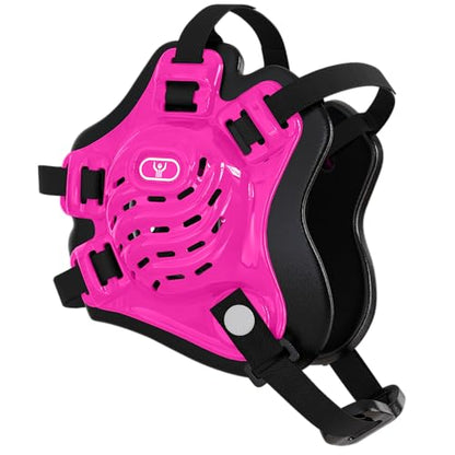 GCA Nelson Youth Wrestling Headgear Pro – Adjustable Ear Guard for Kids | Universal Fit BJJ MMA - color: Pink/Black/Black