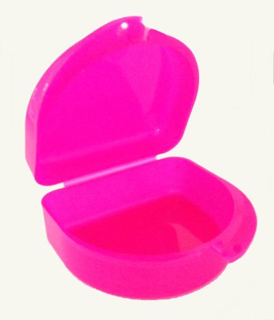 Decorated Retainer Case, Pink on Pink