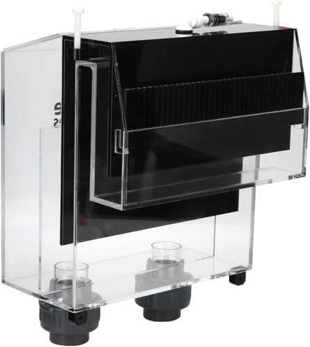 Zerodis Quality Acrylic Self Start Siphon Hang On Overflow Box, Acrylic Hang On Fish Water Siphon Air Pumps for Recycled Water and Increase Oxygen, Filtration Water No Noise Fish