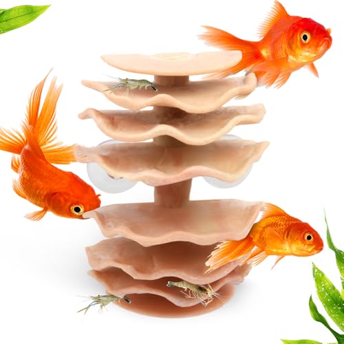 DQITJ Shrimp Hide Aquarium Fish Hideout with Suction Cup Aquarium Fish Cave Hideout Betta Habitat Fish Tank Decoration