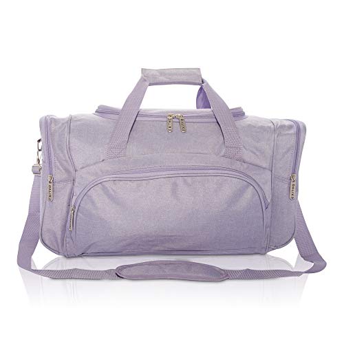 DALIX Signature Travel or Gym Duffle Bag in (Black, Gray, Navy Blue Red) - color: Purple