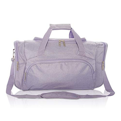 DALIX Signature Travel or Gym Duffle Bag in (Black, Gray, Navy Blue Red) - color: Purple