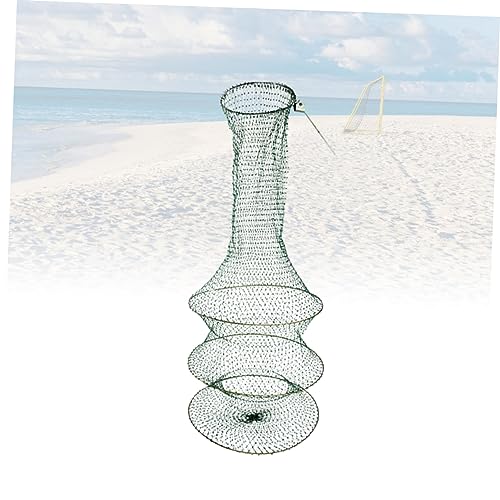 SUPVOX Hand Woven Fish Net Foldable Mesh Net for Freshwater Fishing Lightweight and Durable Pliable Design to Protect Fish Easy to Carry
