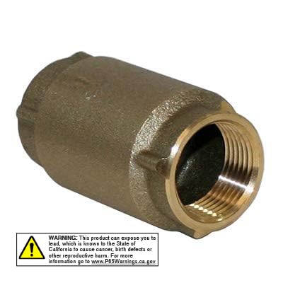 Merrill MFG CVNL100 1" No-Lead Brass Check Valve 700 Series, 1"