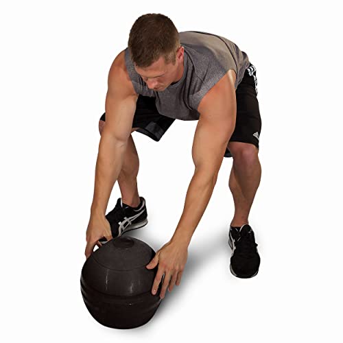 Body-Solid (BSTHB30 Dead Weight Slam Balls, Sand Fill Weighted Ball for Strength & Conditioning Training, Weights Loss, Fitness Exercise Equipment Workouts, Midnight Black, 30lb