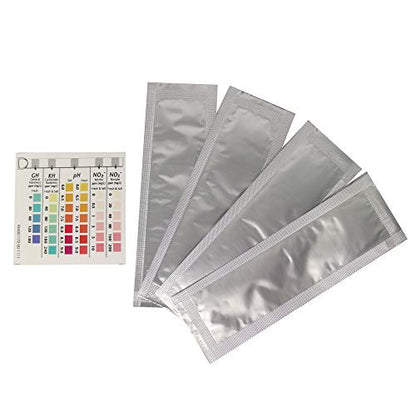 API 5-IN-1 TEST STRIPS Freshwater and Saltwater Aquarium Test Strips 4-Count Box - size: 4-Count