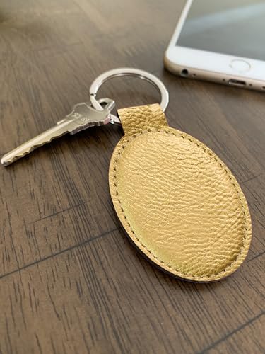 LaserGram Oval Keychain, Allah 2, Personalized Engraving Included (Gold) - color: Gold
