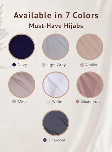 Slip-on Instant Premium Jersey Hijab with Undercap - Buttery Soft, Lightweight Hijab with Innovative Tie-Back Design - color: Mink