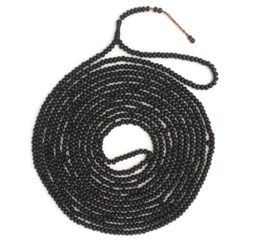 1000 Beaded Matt Black Olive Wood Tasbih Tasbeeh with Counter Misbaha Islamic Gift Tasbih Prayer Beads Tesbih 5x7 mm for Dhikr