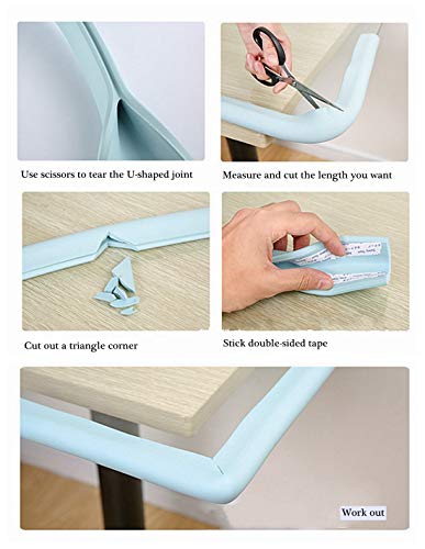M2cbridge U Shape Furniture Table Edge Protectors Foam 6.5 Ft (Wood) - color: Wood