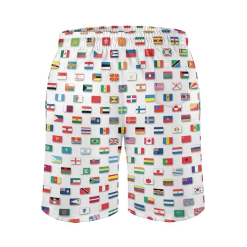 Mens Trunks Breathable Quick Dry Mesh Lining Holiday Party Beach Board Shorts - color: Style-10, size: Small