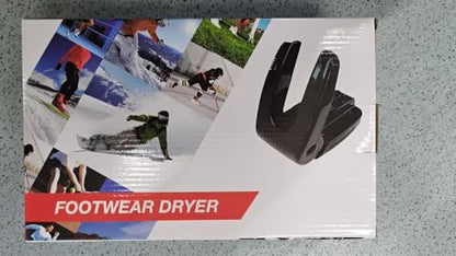 Portable Electric Shoes Boots Dryer and Warmer with Folding and Drying Adjustable Rack - color: N-Black, size: M