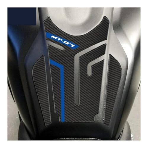 Tank Sticker Traction Pad Motorcycle Anti Slip Fuel Oil Tank Pad Fish Bone Heat Insulation Anti Scratch Protector Sticker Pads for MT-07 MT07 2021 - color: Dark Grey