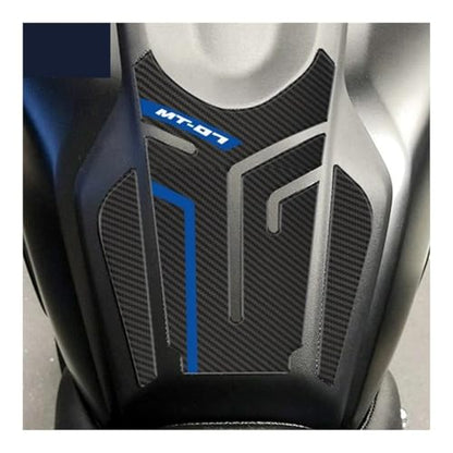 Tank Sticker Traction Pad Motorcycle Anti Slip Fuel Oil Tank Pad Fish Bone Heat Insulation Anti Scratch Protector Sticker Pads for MT-07 MT07 2021 - color: Red