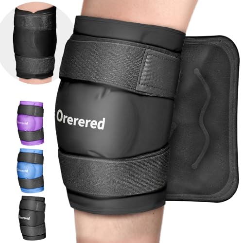 Ice Packs for Injuries Reusable, Knee Gel Ice Pack Wrap Pain Relief for Knee Replacement Surgery, Swelling, Meniscus Tear, ACL, Sports Injuries, Bruises and Arthritis, Elbow Ice Pack Black - color: Knee Ice Wrap-black