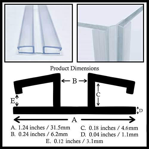 DistinctAndUnique Clear PVC Hinge Piano Style for 3/16" (4.5mm) Material, 6 Inch, 4 Pack No Screw or Glue Plastic Aquarium Lid Hinges for Plexiglass Panels, Golf Cart Windshield Hinge Acrylic Panels